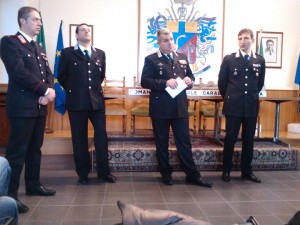 Conferenza stampa dei Carabinieri