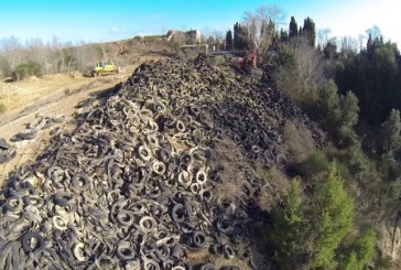 Collalto, partito il prelievo degli pneumatici fuori uso