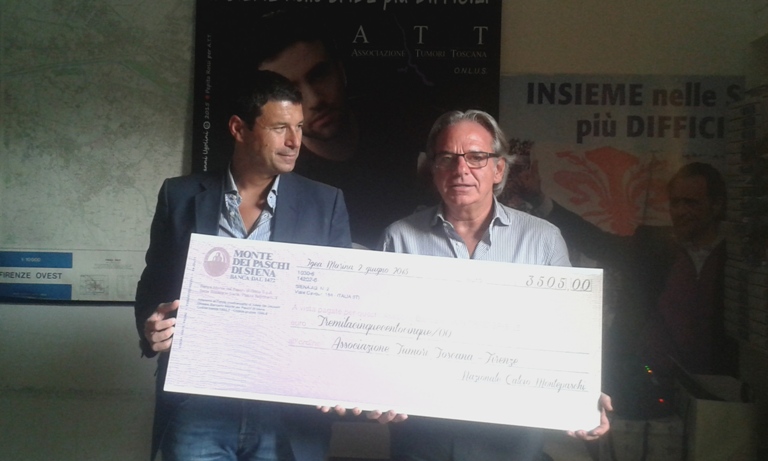 La Nazionale Calcio Montepaschi dona 3500 euro all’A.T.T.