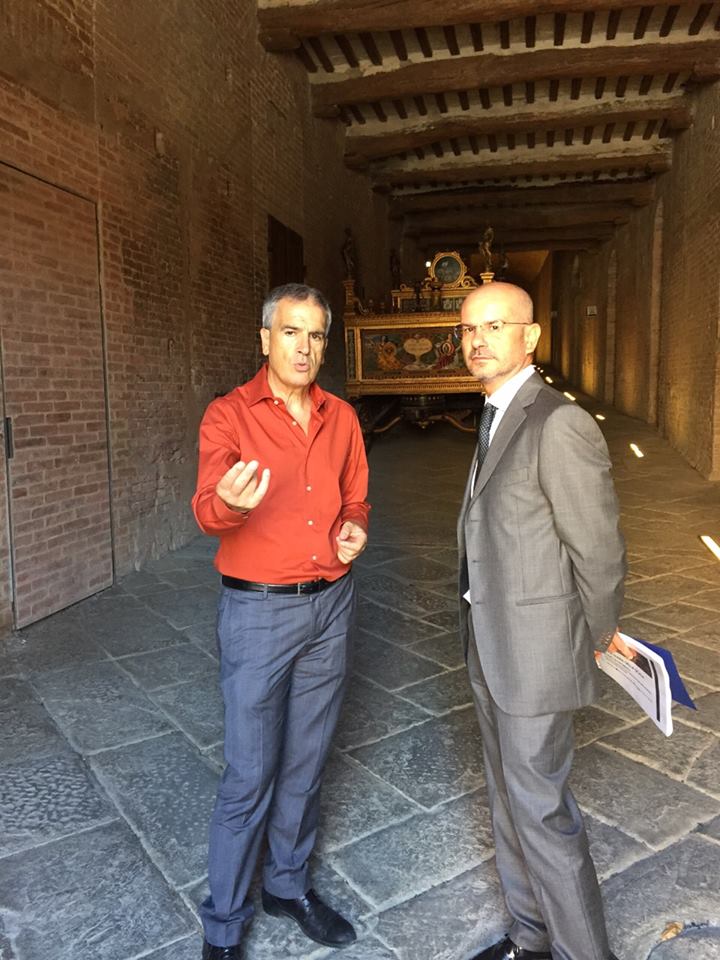 Il sindaco Valentini incontra Usai, nuovo provveditore della Fondazione Mps