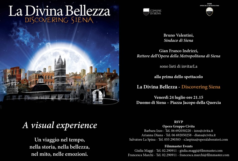 La Divina Bellezza: videoproiezioni 3D sul facciatone del Duomo