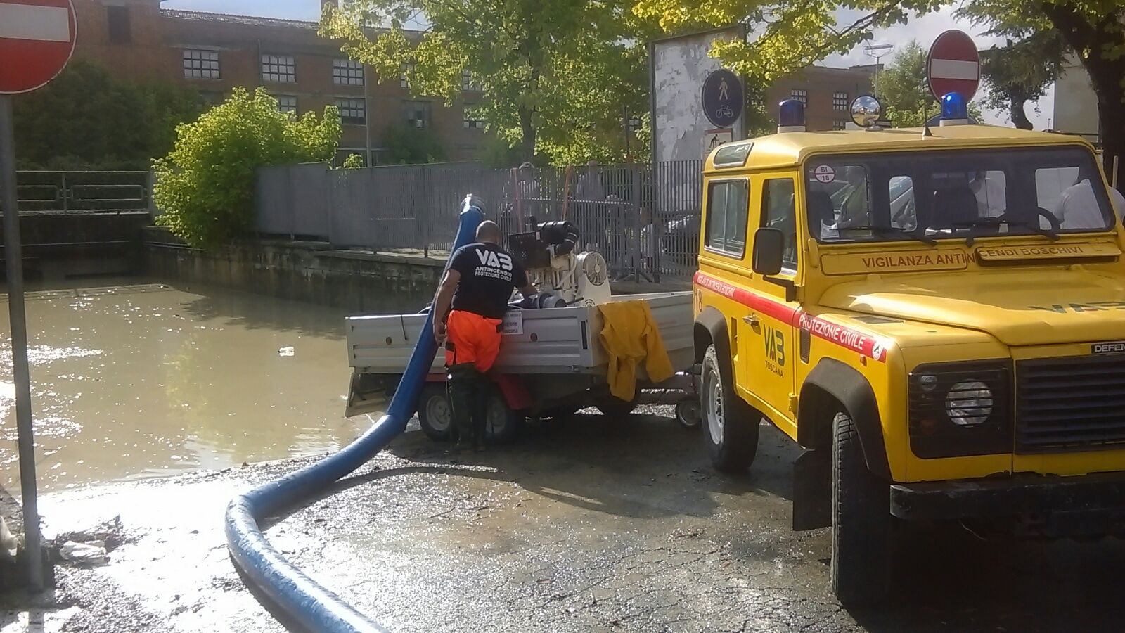 La Vab di Colle tra i soccorritori in Valdarbia