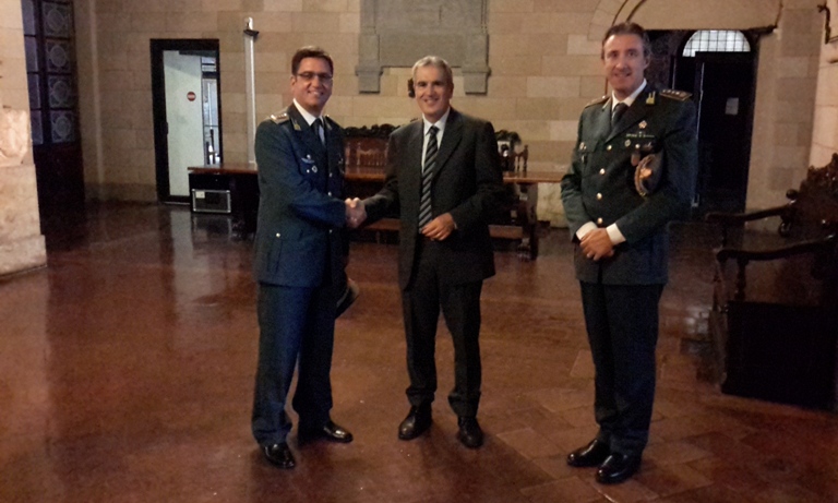 Incontro del sindaco Valentini con il nuovo comandante della GdF