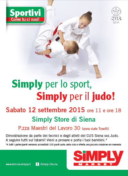 Simply sostiene lo sport e dedica una giornata al judo