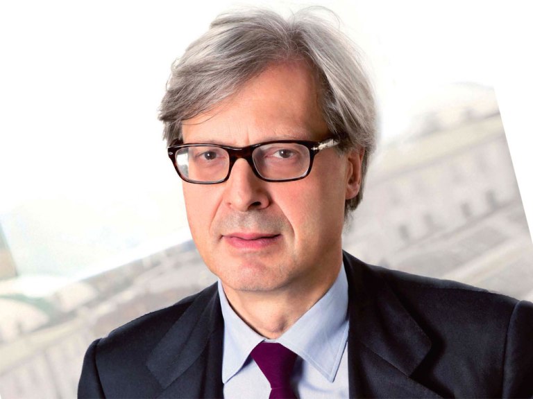 Vittorio Sgarbi incontra Agathos ai Magazzini del Sale