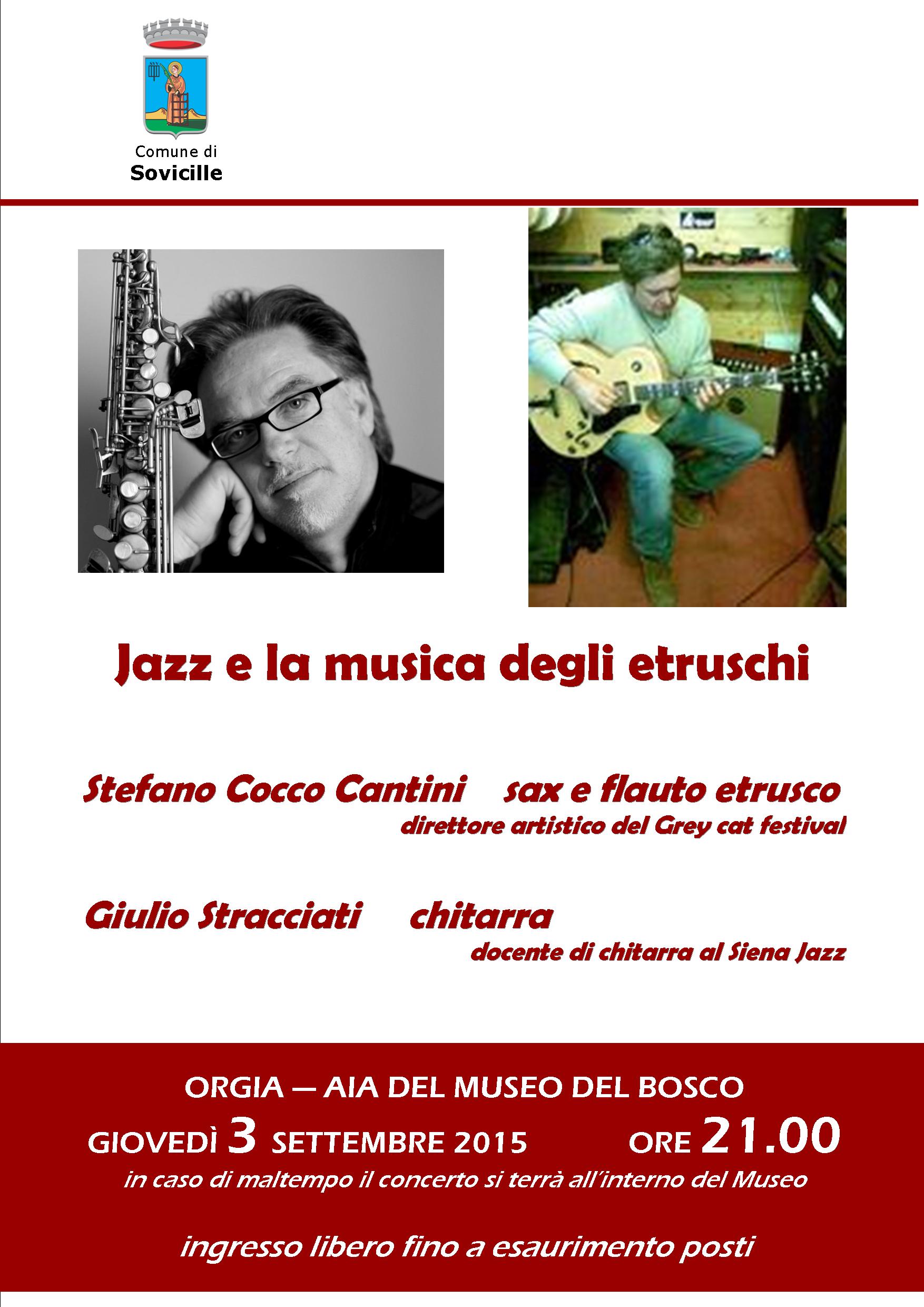 Al Museo del Bosco di Orgia il jazz e la musica degli etruschi
