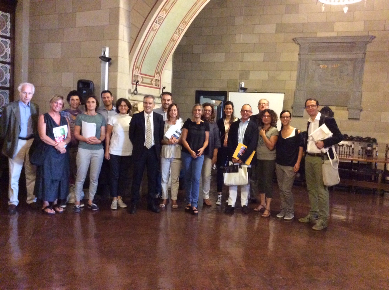 Una delegazione del Trentino a Palazzo Pubblico