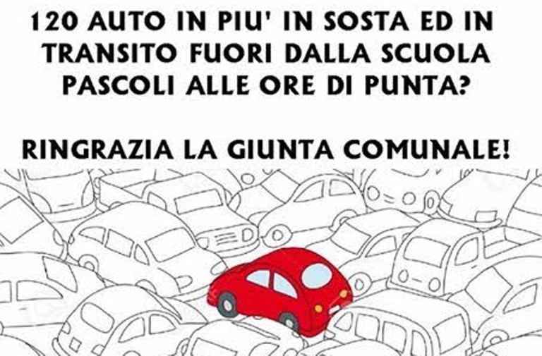 Volantinaggio della LN contro lo spostamento della Pascoli