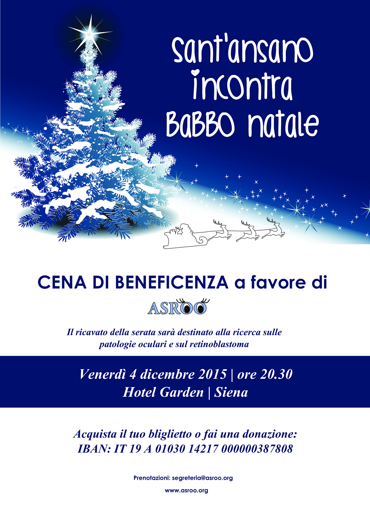 Cena X Natale.Locandina Cena Di Beneficenza Natale 2015 Asroo Il Cittadino Online