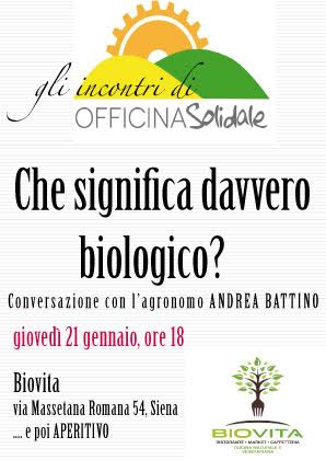 “Cos’è davvero l’agricoltura biologica?”: incontro con Battini