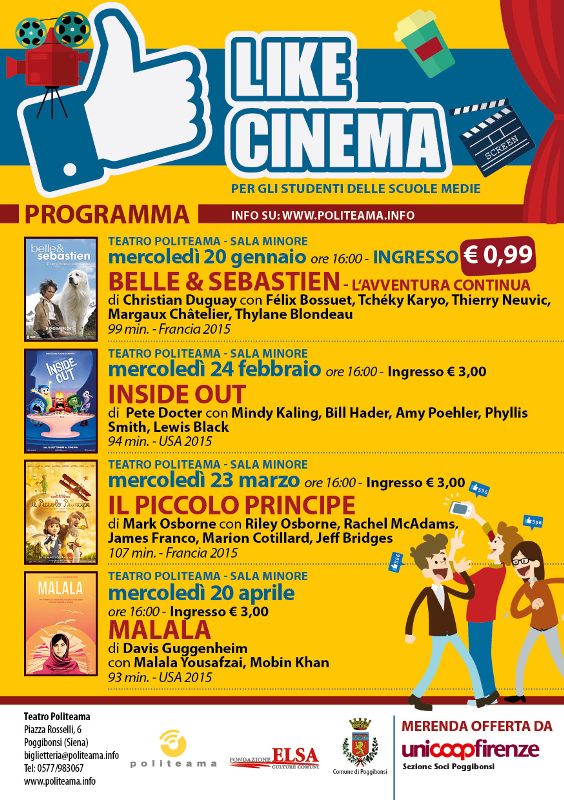 “Like cinema”: la nuova rassegna pomeridiana per gli studenti delle medie