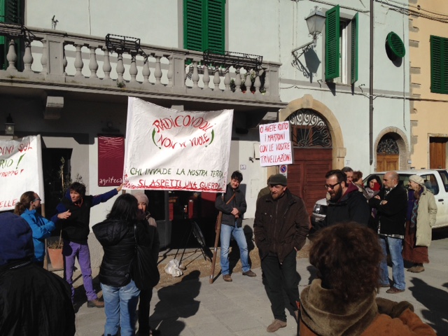 Radicondoli: protesta dei cittadini contro le trivellazioni