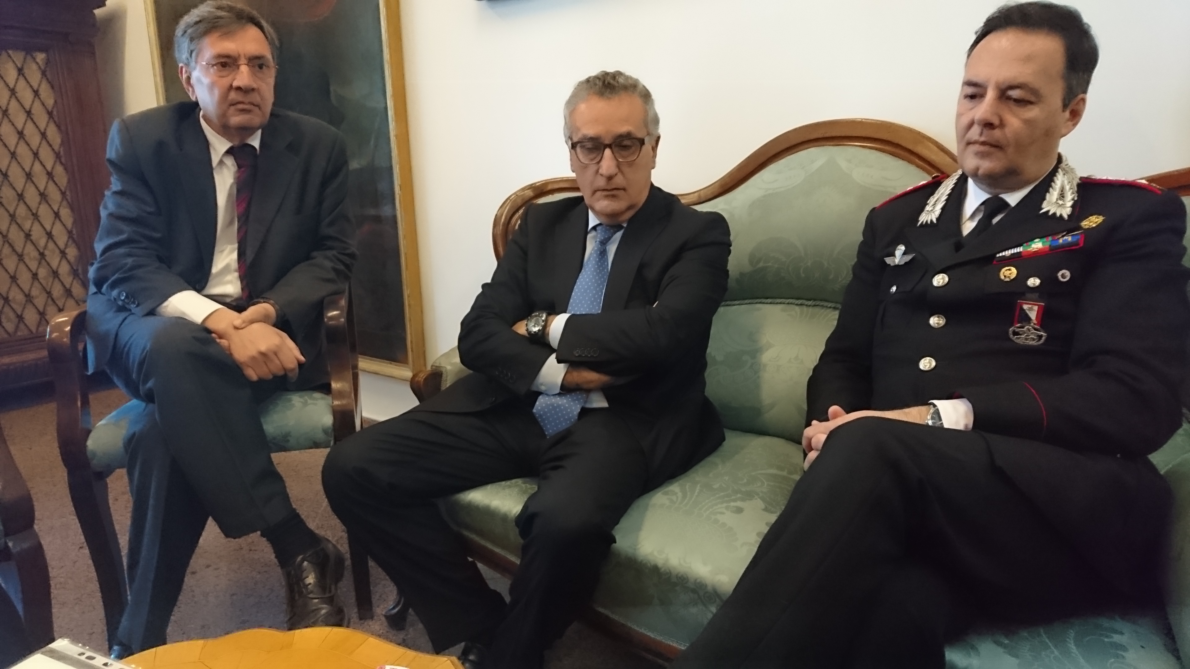Il procuratore antimafia Roberti in visita a Siena
