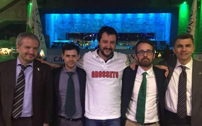 Il candidato sindaco leghista Salaris a confronto con Salvini