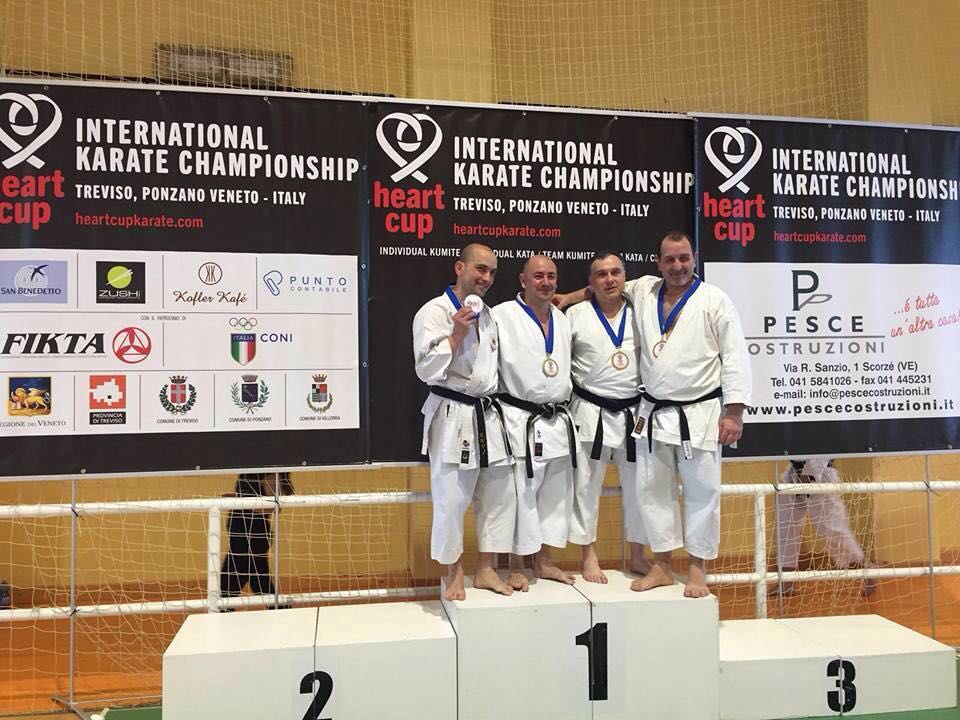 Karate: 7 medaglie all’Heart Cup per gli atleti dello Shinan