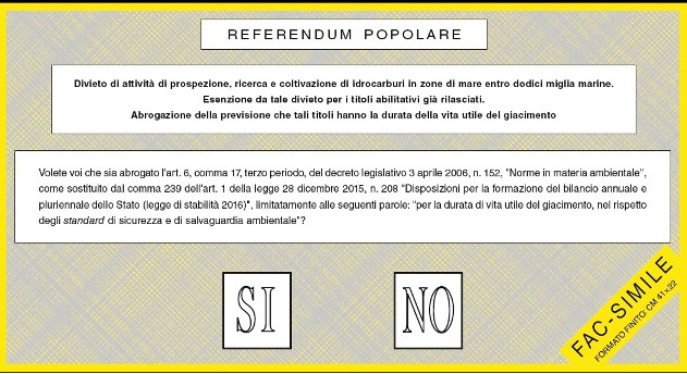 Referendum del 17 aprile: le notizie utili
