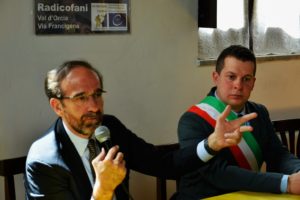 Riccardo Nencini e il sindaco Fabbrizzi