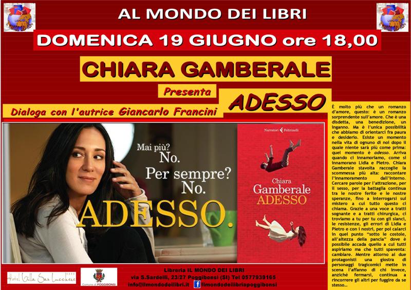 Gamberale presenta a Poggibonsi il suo ultimo romanzo “Adesso”