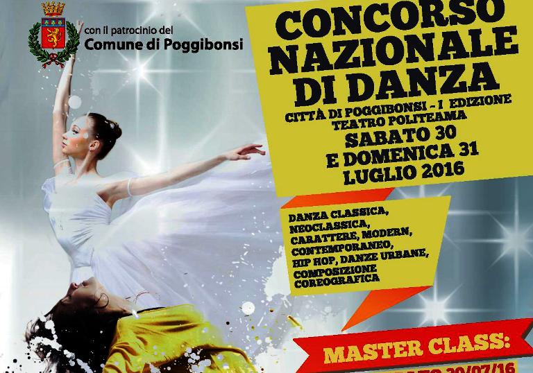 Aperte le iscrizioni al primo Concorso Nazionale di Danza città di Poggibonsi