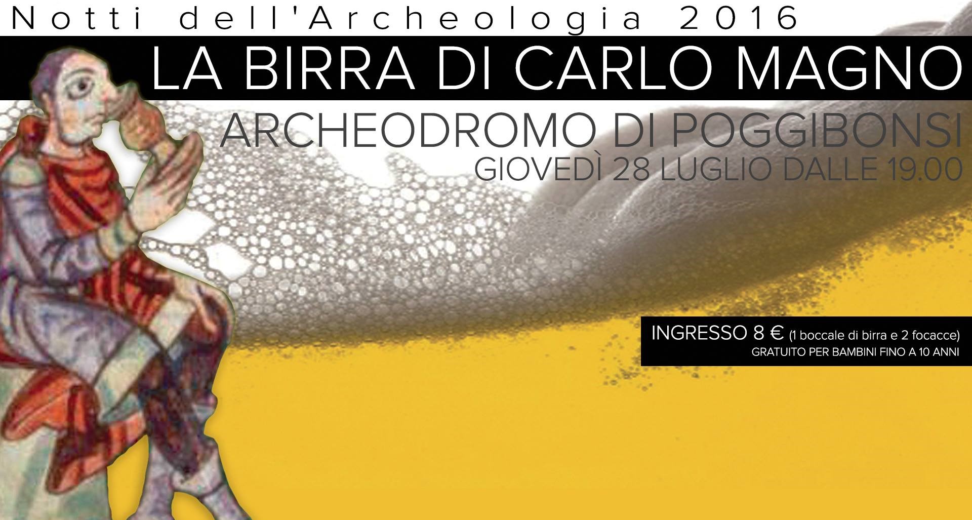 “La birra di Carlo Magno” per le Notti dell’Archeologia