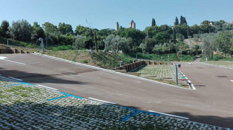 San Gimignano: aperto il parcheggio di Bagnaia