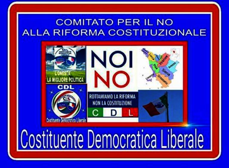 La CDL Toscana costituisce il Comitato del NO