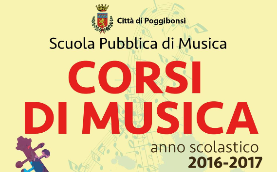 Scuola Pubblica di Musica Poggibonsi: al via le iscrizioni