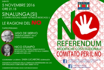 Anpi Sinalunga impegnata per il “No” al referendum
