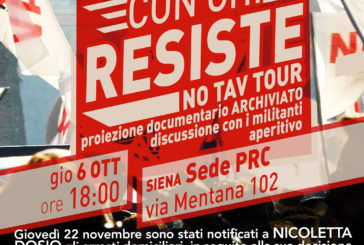 No Tav Tour fa tappa a Siena