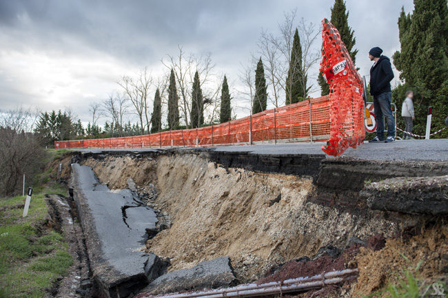 Un territorio fragile, il rischio frane e il monitoraggio attivo dal 2016