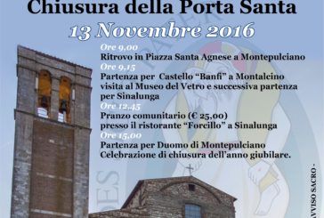 Montepulciano chiude la Porta Santa