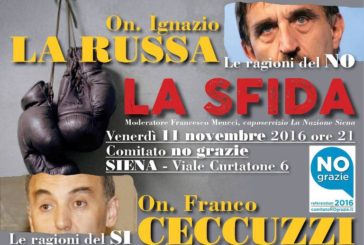 Il Comitato “No grazie” propone “la sfida” tra La Russa e Ceccuzzi