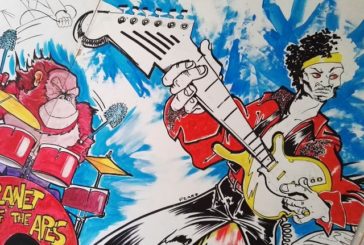 Murales Rock alla Casa della Musica e alla Casa della Cultura