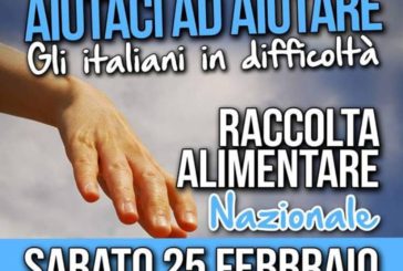 Solidarietà Nazionale: sabato 25 raccolta alimentare a Colle Val d’Elsa