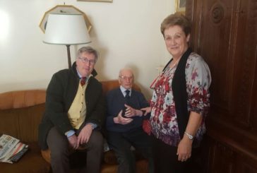 Gli auguri dell’assessore Ferretti per i cento anni di Mario Palassini