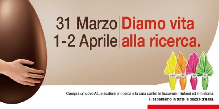 Uova solidali di Siena Ail: volontari in piazza