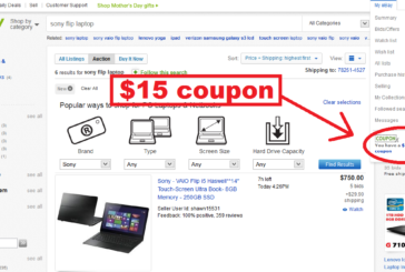 Con i coupon Ebay un risparmio extra sugli acquisti online