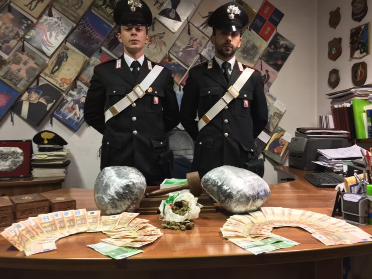 Colle: sequestro di droga da parte dei Carabinieri