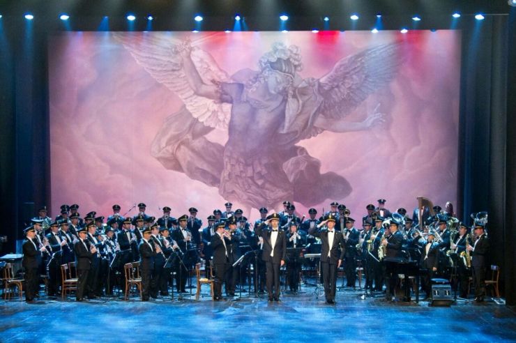 Concerto della banda della Polizia per i 200 anni del teatro dei Rozzi