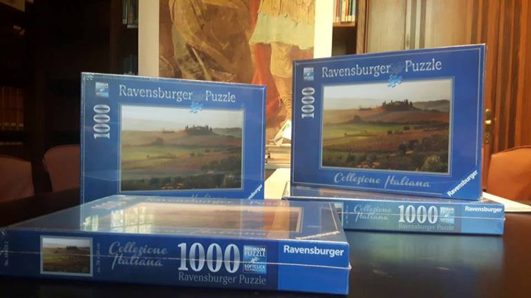 La campagna di San Quirico finisce nel puzzle Ravensburger