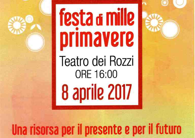 L’8 aprile torna la “Festa di mille primavere”