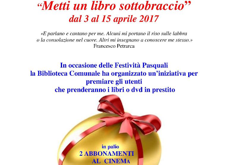 Dalla biblioteca al cinema, torna “Metti un libro sotto braccio”