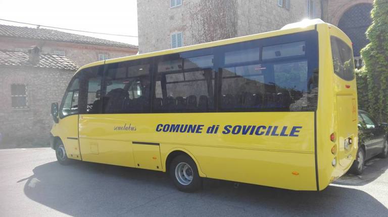 Uno scuolabus nuovo di zecca a Sovicille