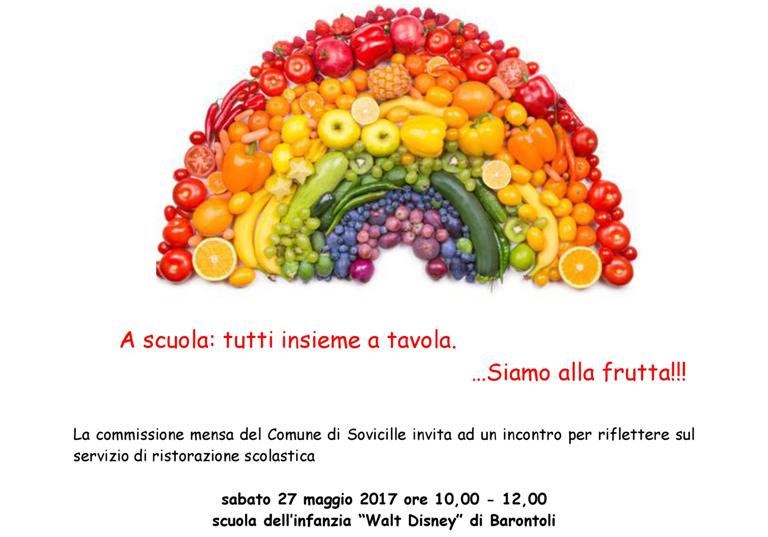 Sovicille: A scuola tutti insieme a tavola… Siamo alla frutta!!!