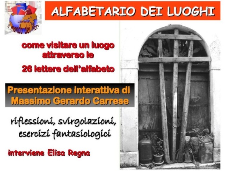 “Alfabetario dei luoghi”, presentazione al Mondo dei Libri