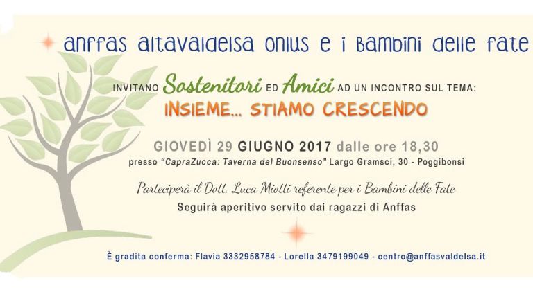 “Insieme….stiamo crescendo”, incontro di Anffas e I Bambini delle Fate