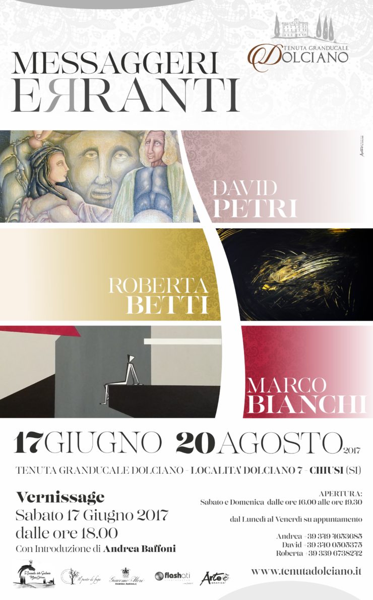 S’inaugura la mostra di David Petri, Roberta Betti e Marco Bianchi