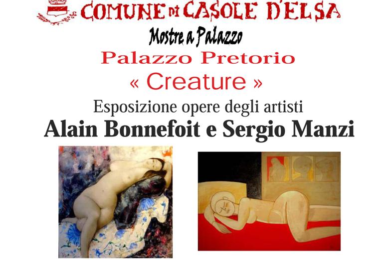 Sergio Manzi e Alain Bonnefoit in mostra al Palazzo Pretorio