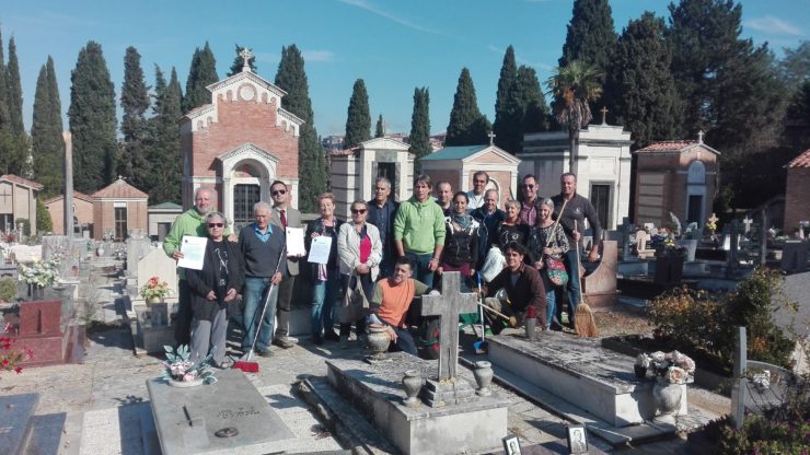 Al cimitero del Laterino per la giornata di pulizia