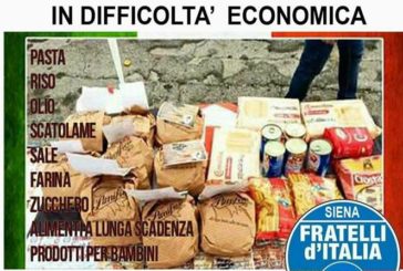 FdI organizza una “raccolta alimentare” per gli italiani in difficoltà